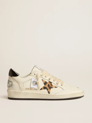 Clearance Ball Star com estrela com estampa de leopardo e talão com cristais Swarovski MULHER Ball Star