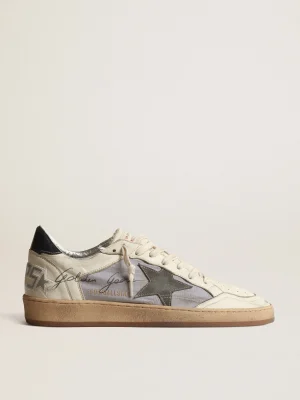 Store Ball Star de napa e náilon reflex com estrela de suede cinza-escuro Ball Star