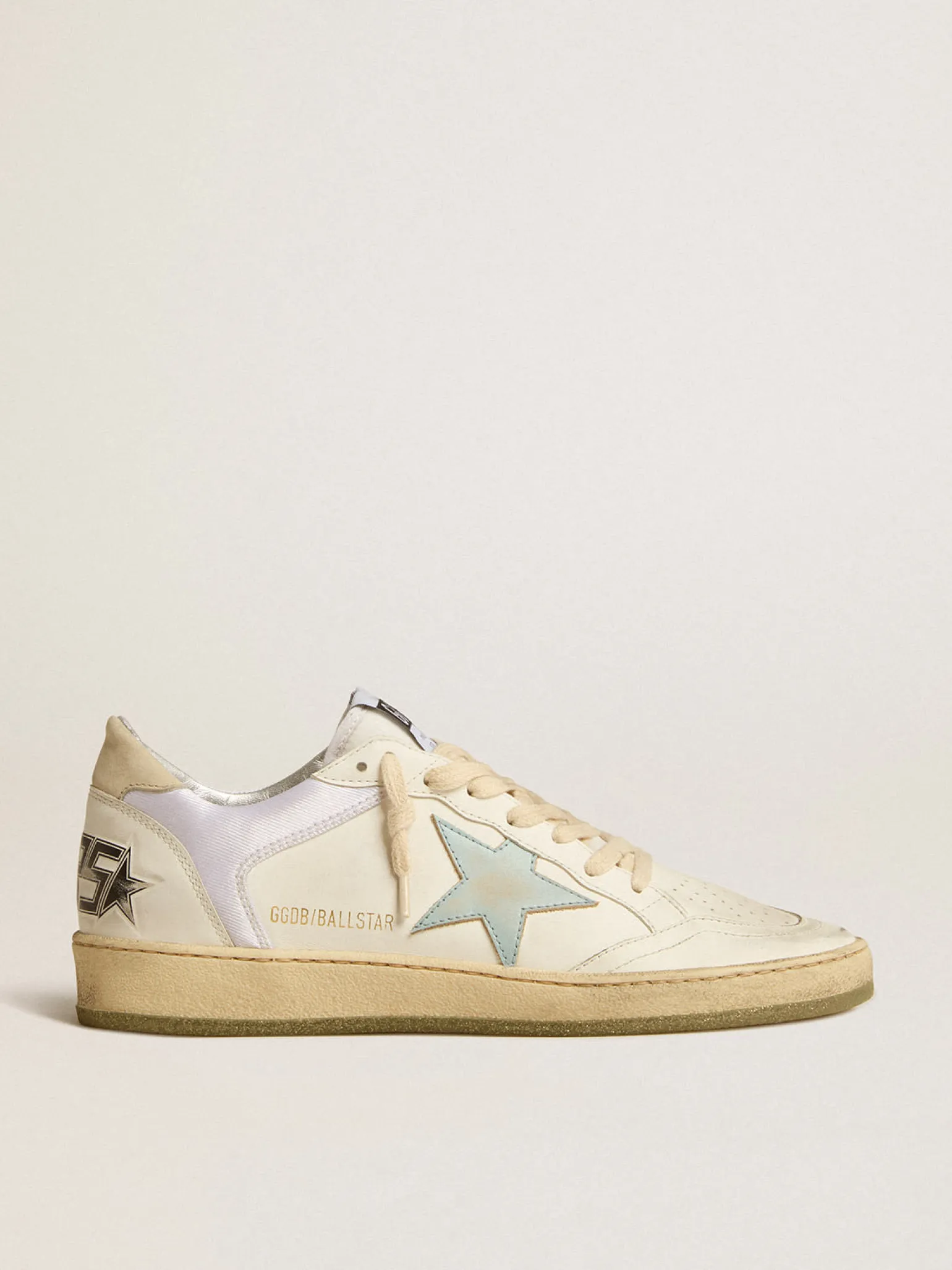 Shop Ball Star de náilon e couro com estrela rosa e azul e talão bege MULHER Ball Star