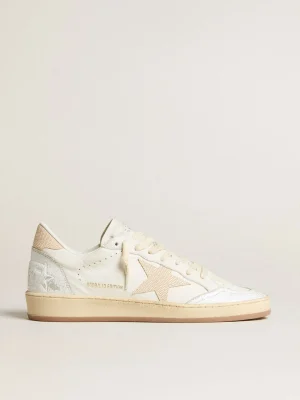 Online Ball Star Feminino LTD CNY de couro branco com estrela cor de marfim MULHER Ball Star