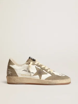 Clearance Ball Star Masculino com estrela e talão de suede havana-rosado Ball Star