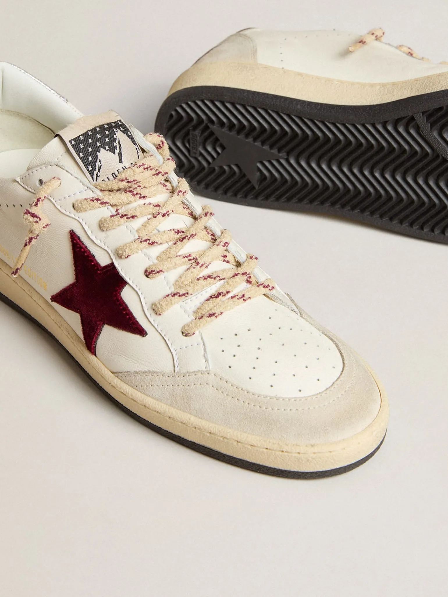 Cheap Ball Star Mountain Feminino LTD de couro com estrela de veludo bordô MULHER Ball Star