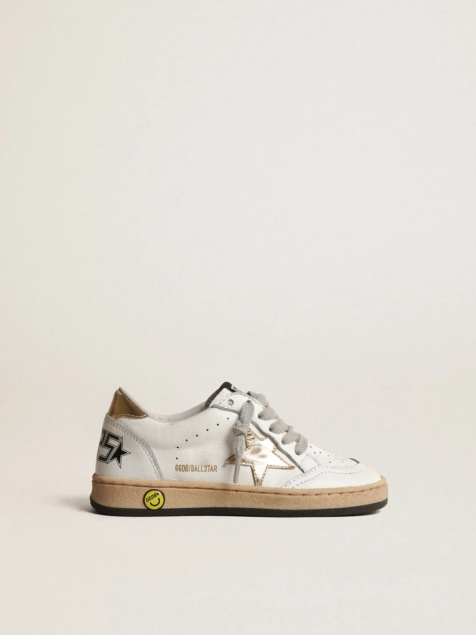 Sale Ball Star Young com estrela e talão de couro metálico dourado Meninas (4-10 anos)