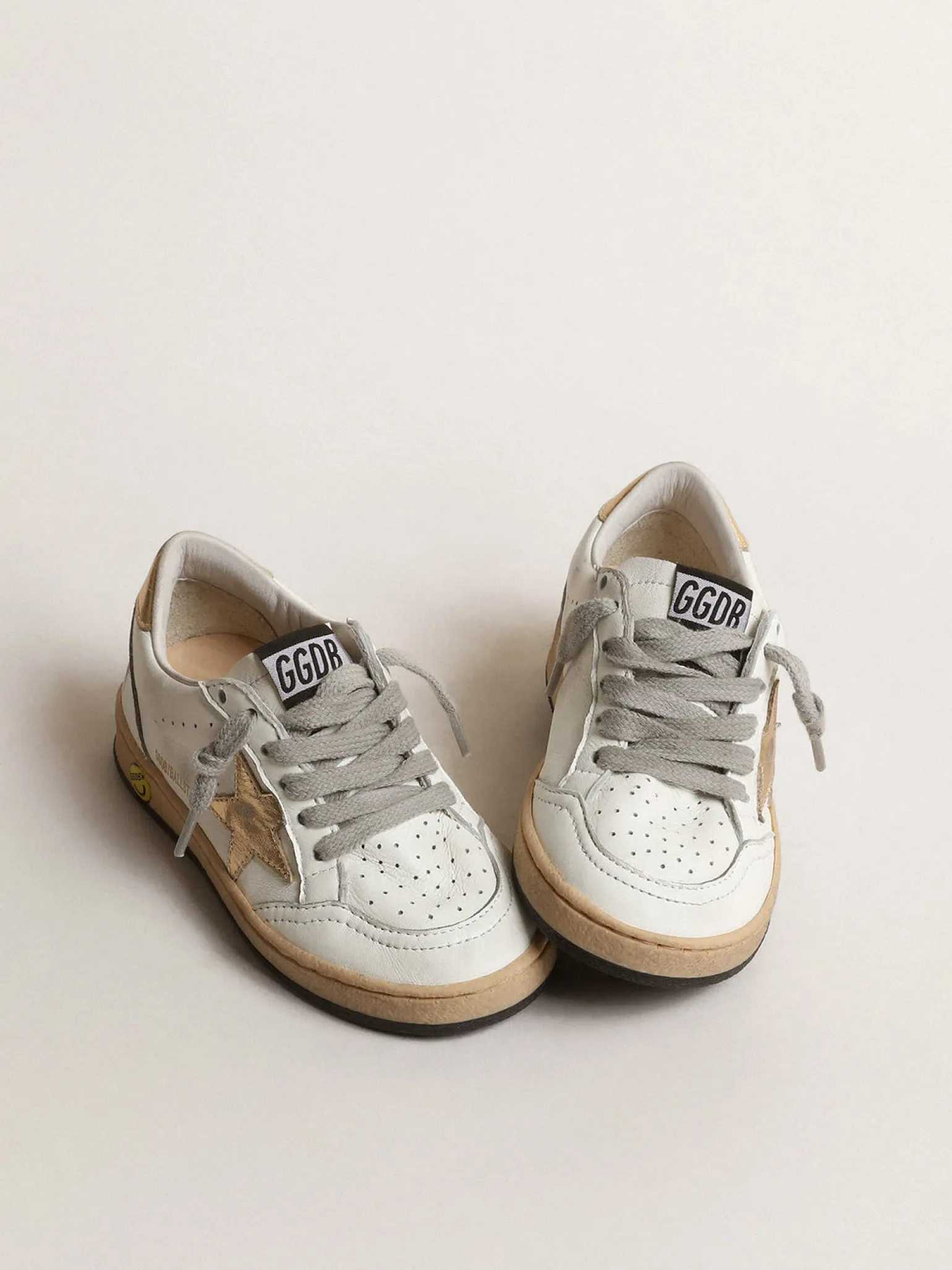 Sale Ball Star Young com estrela e talão de couro metálico dourado Meninas (4-10 anos)