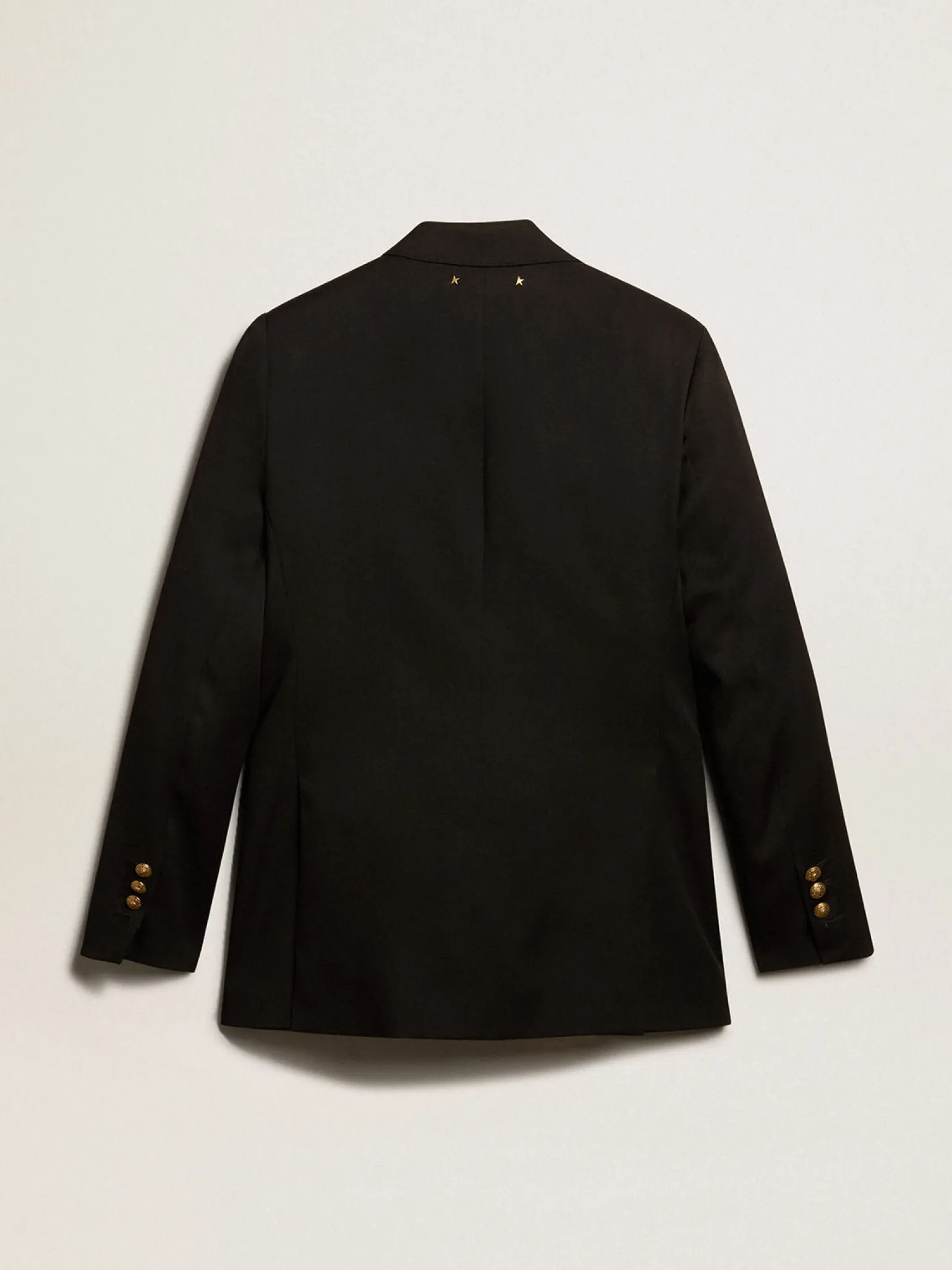 Online Blazer feminino de abotoamento duplo preto MULHER Blazers