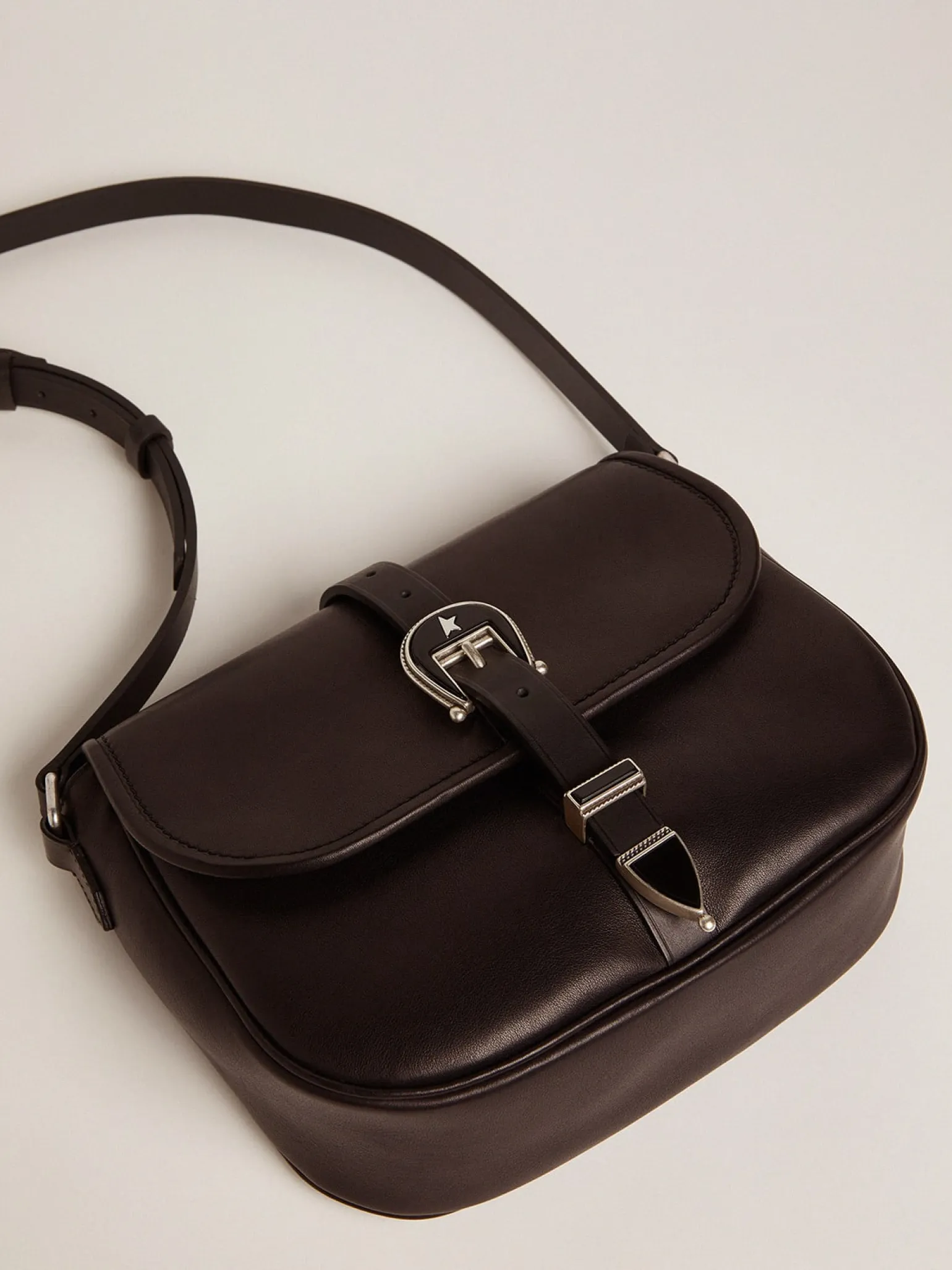 Clearance Bolsa Rodeo média de couro preto MULHER Bolsas tiracolo