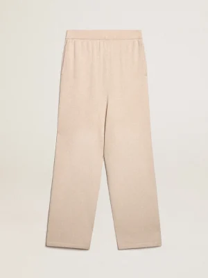 Sale Calça de jogging feminina misto caxemira branco natural MULHER Jeans e calças