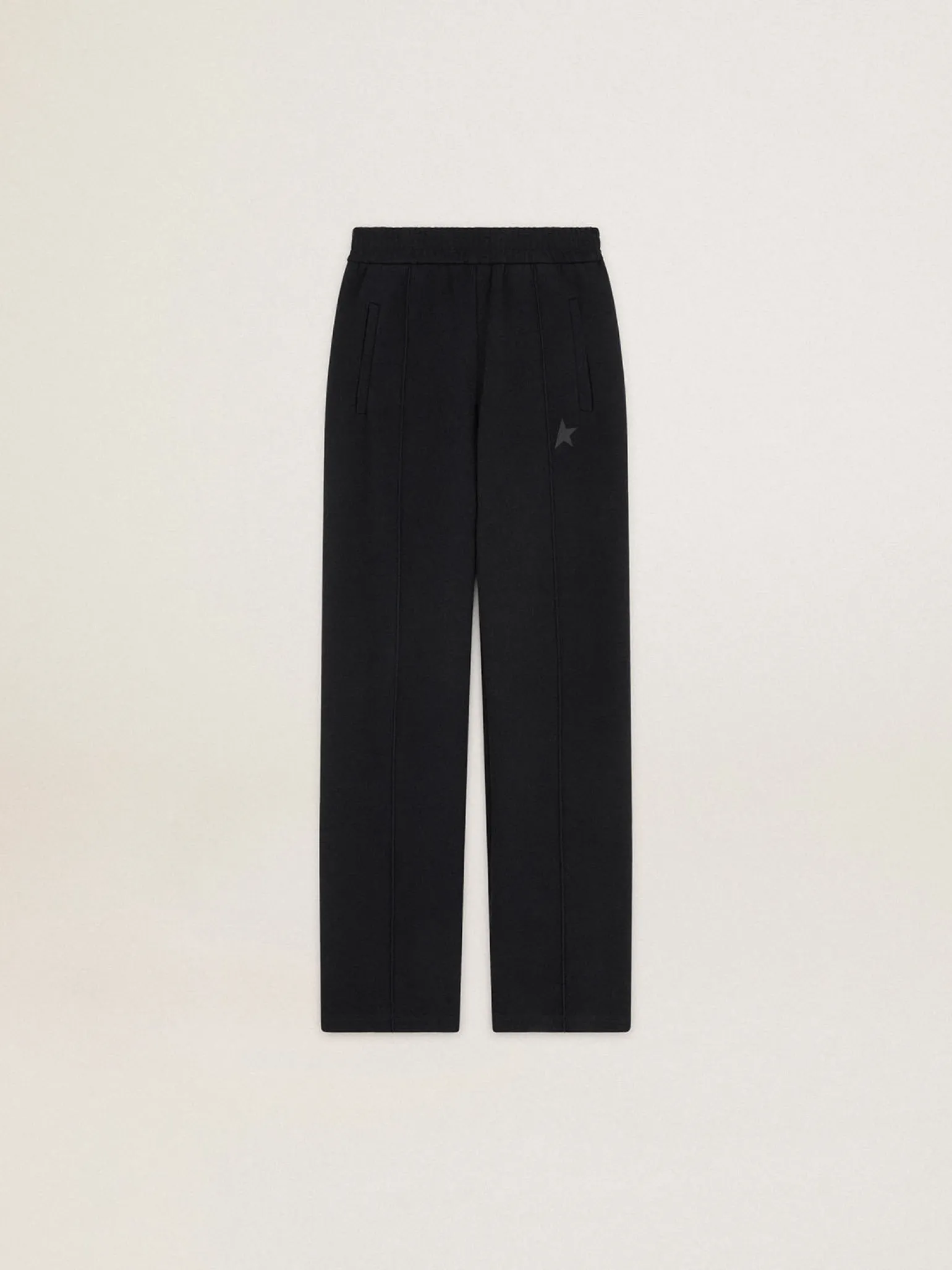 Store Calça de jogging feminina preta com estrela na frente MULHER Jeans e calças