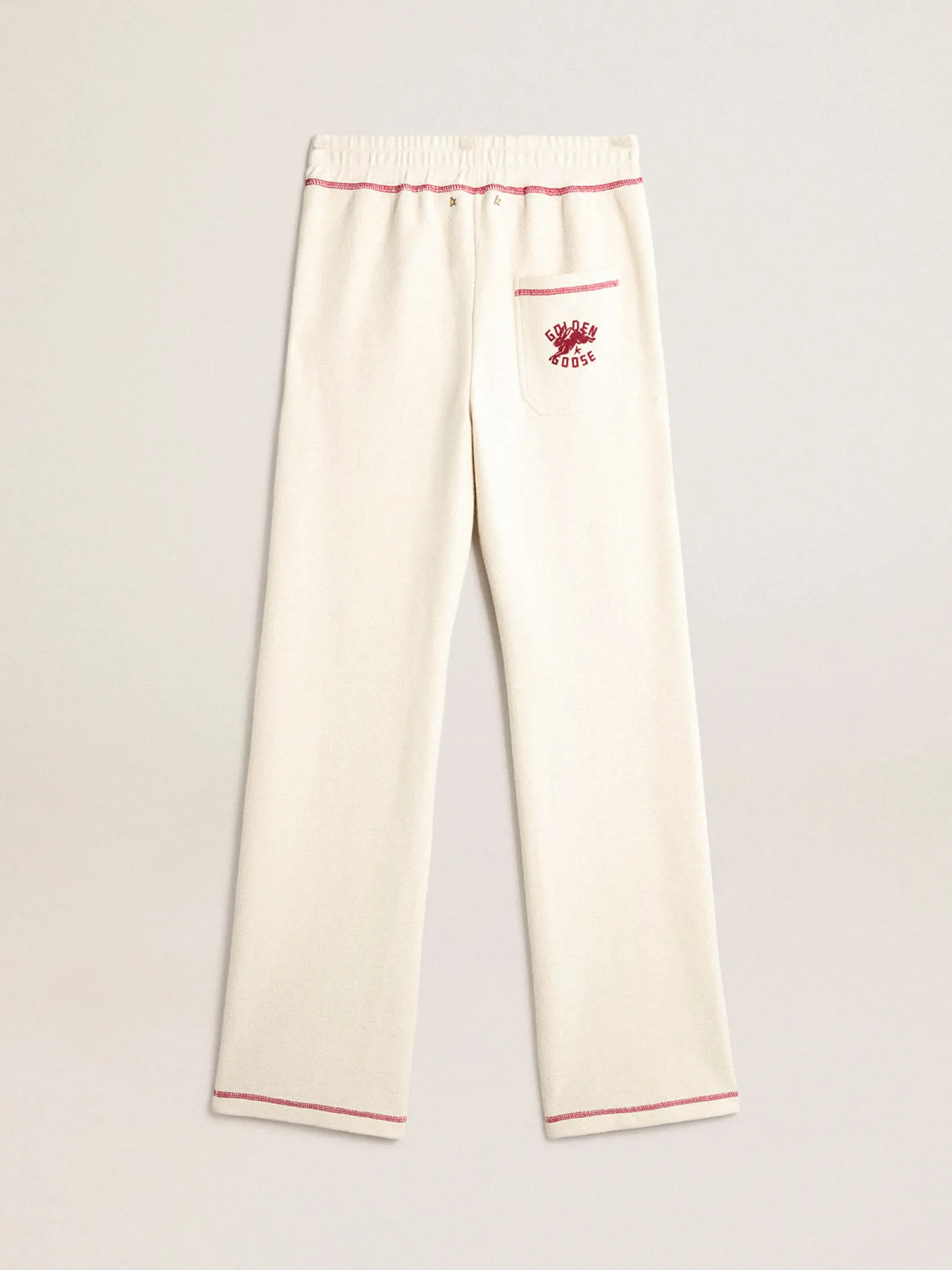 Cheap Calça de jogging Feminina na cor branco heritage com logo CNY MULHER Jeans e calças