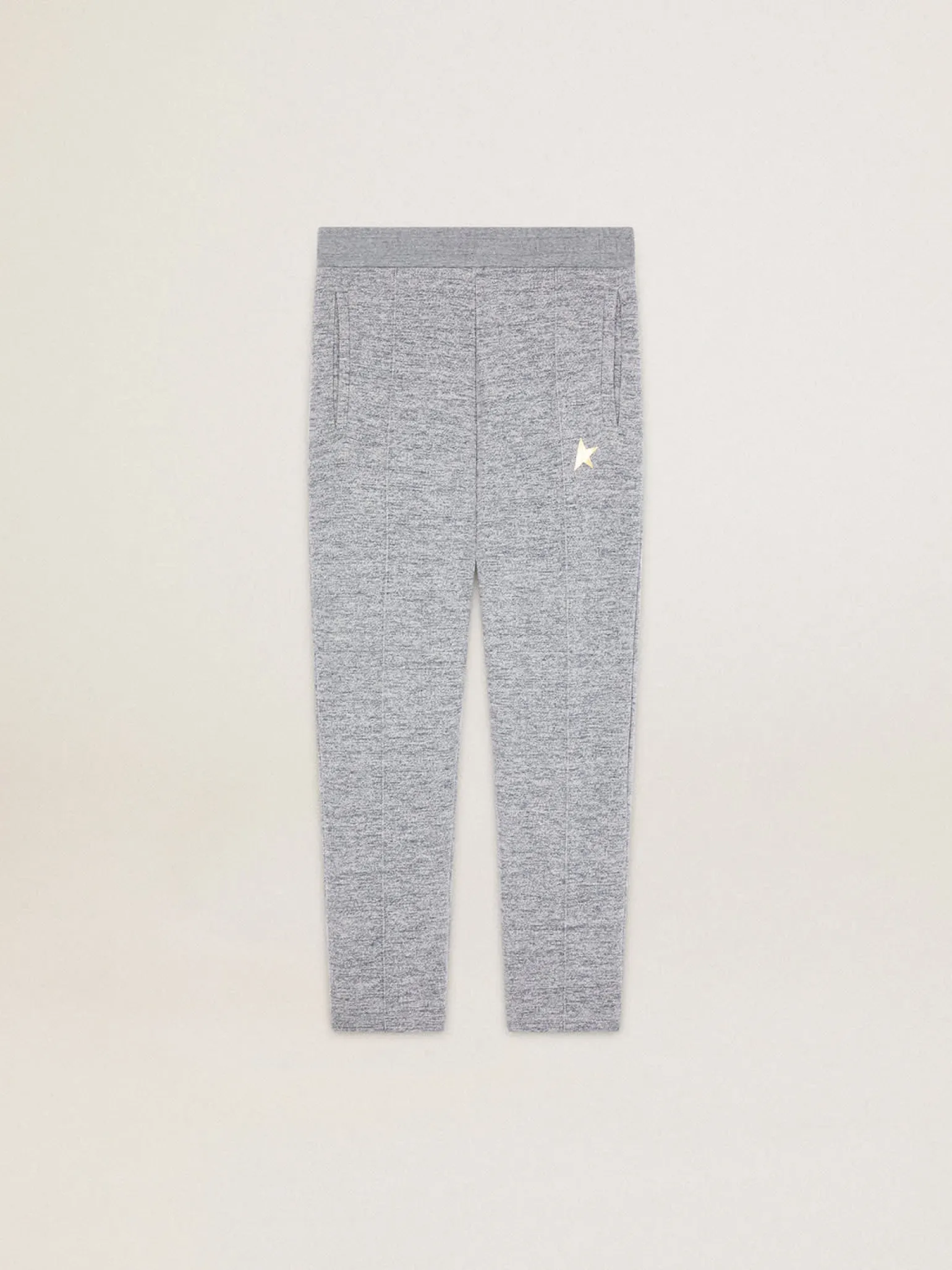Store Calça de jogging masculina cinza com estrela dourada na frente Jeans e calças