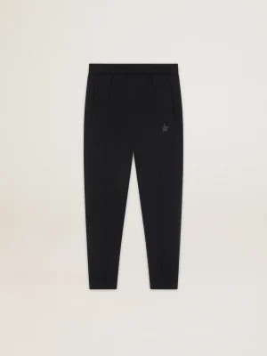 Outlet Calça de jogging masculina preta com estrela na frente Jeans e calças