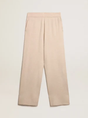 Shop Calça de jogging masculina misto caxemira branca Jeans e calças