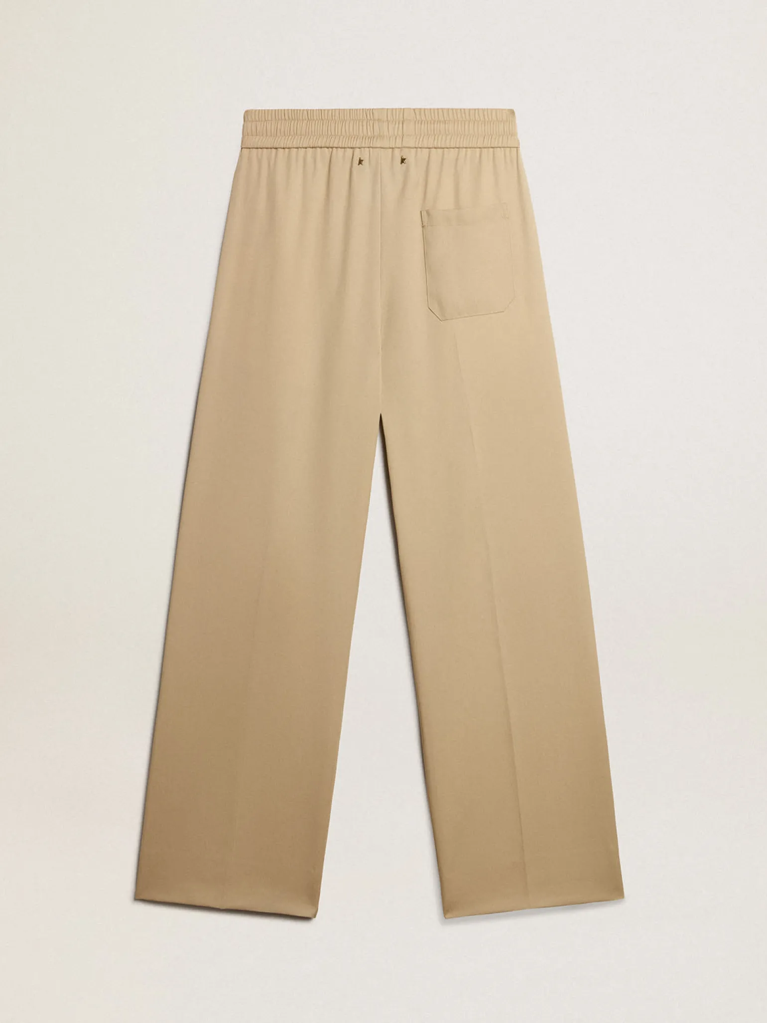 Shop Calça de jogging masculina cor de areia com bolso atrás Jeans e calças