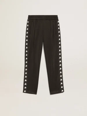 Clearance Calça de jogging preta com estrelas brancas em contraste Bottoms (4-12 years) | Bottoms (4-12 years)