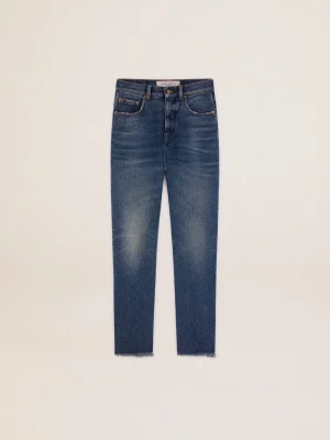 Shop Calça jeans cropped flare feminina com lavagem média MULHER Jeans e calças