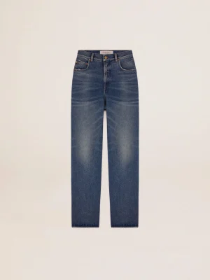 Flash Sale Calça jeans feminina com lavagem média MULHER Jeans e calças