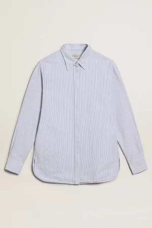 Cheap Camisa feminina com listras finas MULHER Camisas