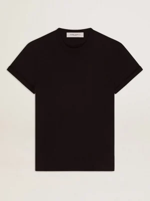 Store Camiseta Coleção Golden preto vintage com tratamento desgastado Camisetas