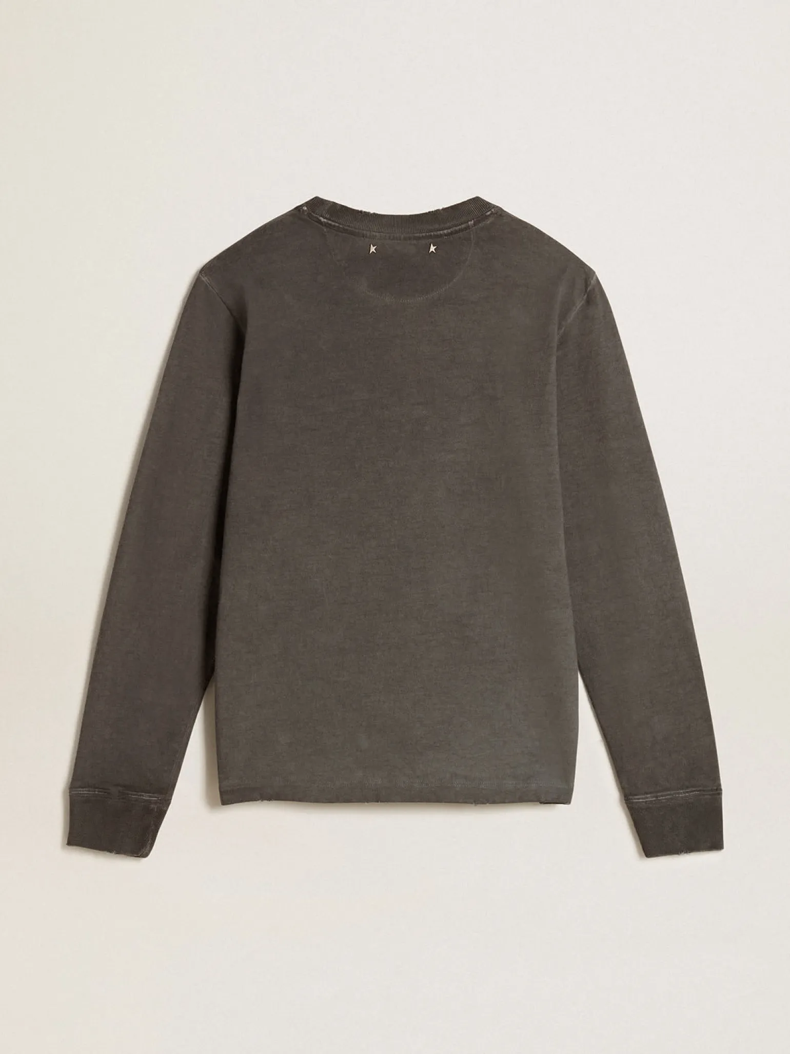 Flash Sale Camiseta de algodão antracite com estampa na frente MULHER Camisetas