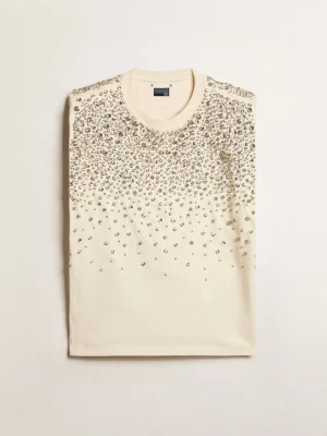 Cheap Camiseta Exclusiva HAUS of Dreamers branco usado com bordados Swarovski MULHER Camisetas