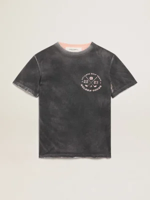 Cheap Camiseta feminina cinza com estampa na frente MULHER Camisetas