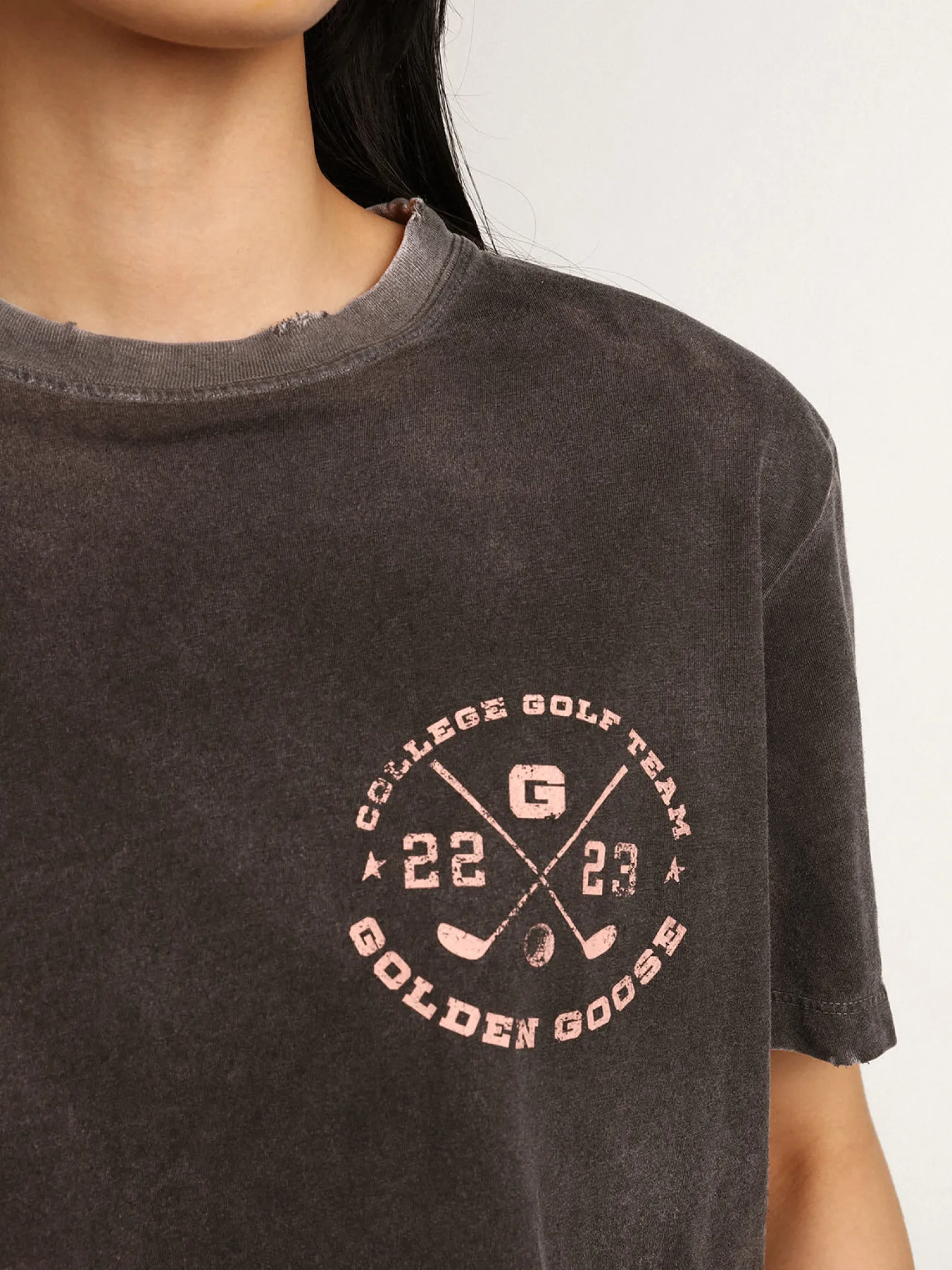 Cheap Camiseta feminina cinza com estampa na frente MULHER Camisetas