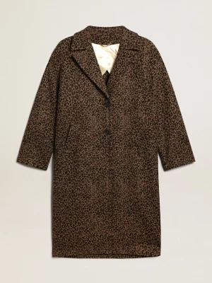 Clearance Casaco feminino de abotoamento simples tipo cocoon de lã com motivo jacquard MULHER Casacos e blusões