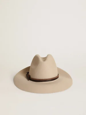 Best Chapéu Fedora Coleção Journey havana-rosado com faixa de couro MULHER Chapéus e bonés | Chapéus e bonés