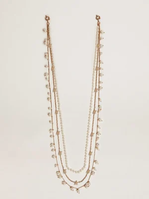 Best Sale Colar feminino com quatro correntes Heritage na cor ouro velho MULHER Joias