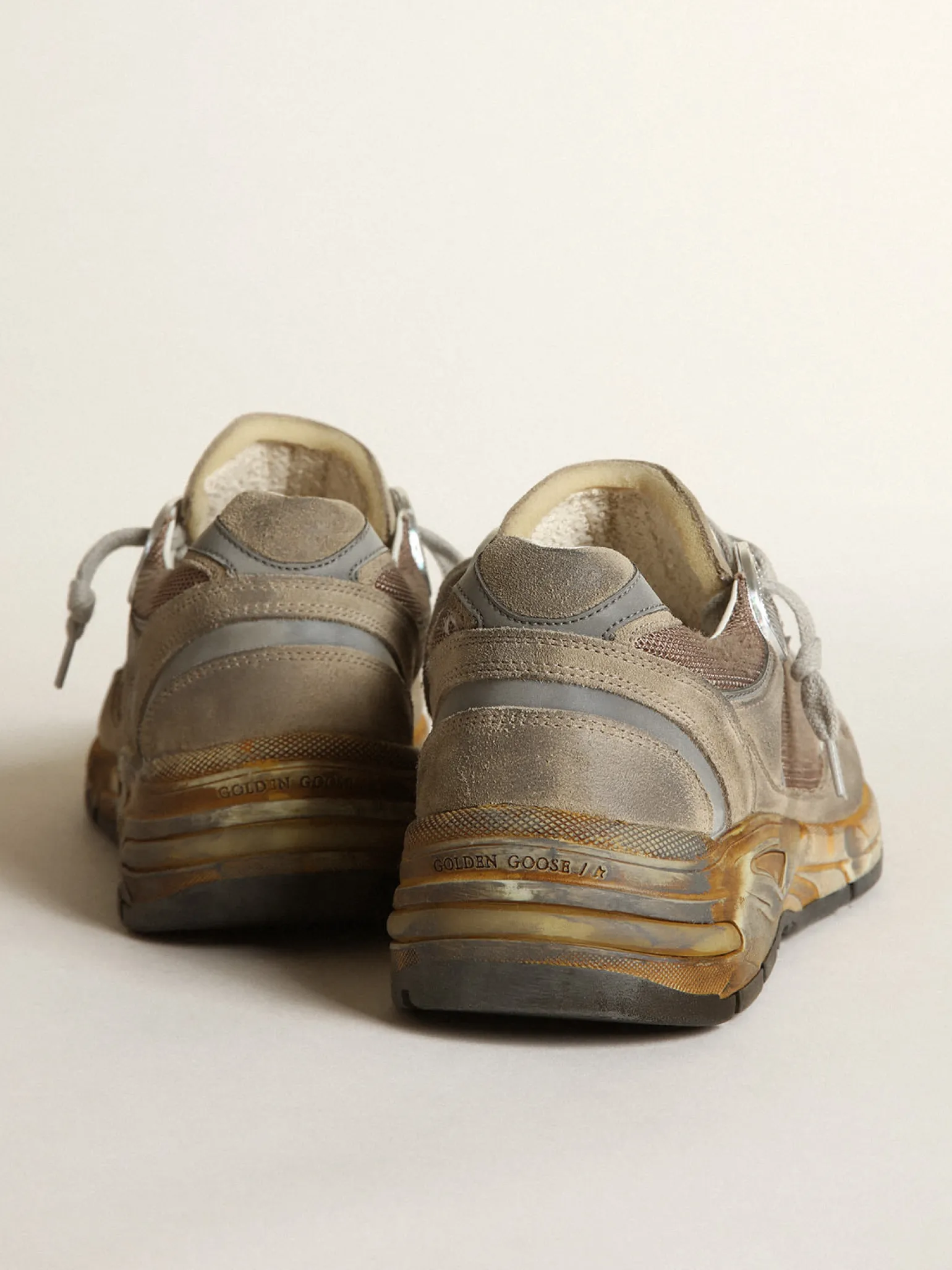 Outlet Dad-Star feminino de tela e suede havana-rosado MULHER Dad-Star