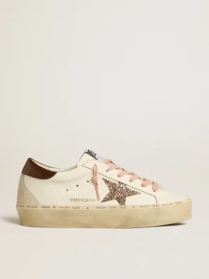 Sale Hi Star LTD com estrela de glitter e talão com estampa de lagarto marrom MULHER Hi Star