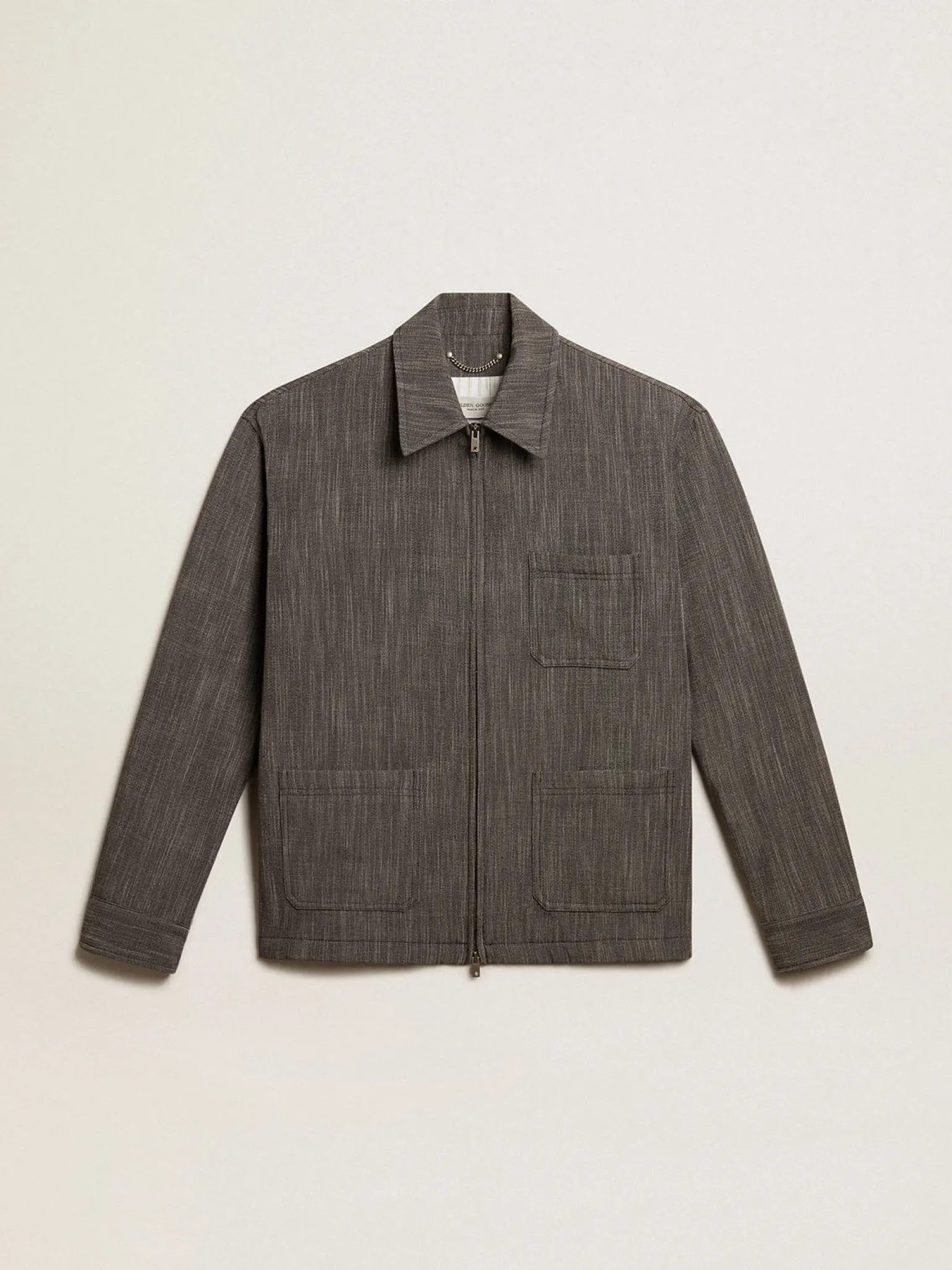 Shop Jaqueta coach masculina em misto lã Casacos e blusões