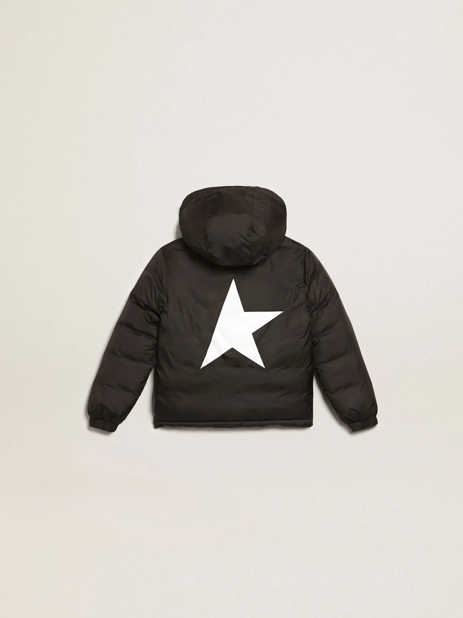 New Jaqueta preta com capuz e maxi estrela nas costas Roupas de cima (4-12 years) | Roupas de cima (4-12 years)