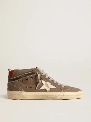 Store Mid Star de lona verde com estrela de couro e lista preta Mid Star