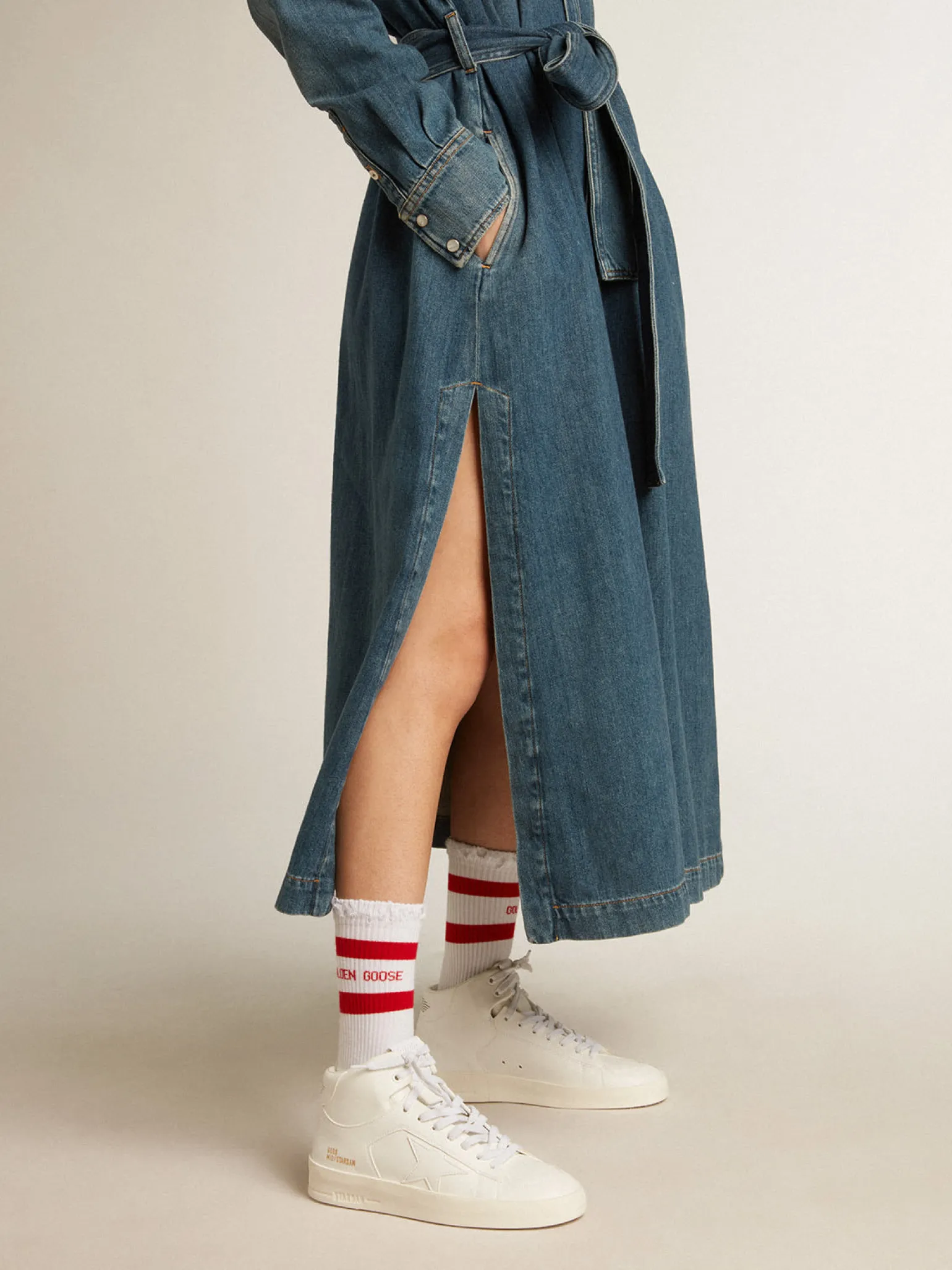 Discount Mid-Stardan Feminino com base vegetal e estrela e talão brancos MULHER Stardan | Mid Star