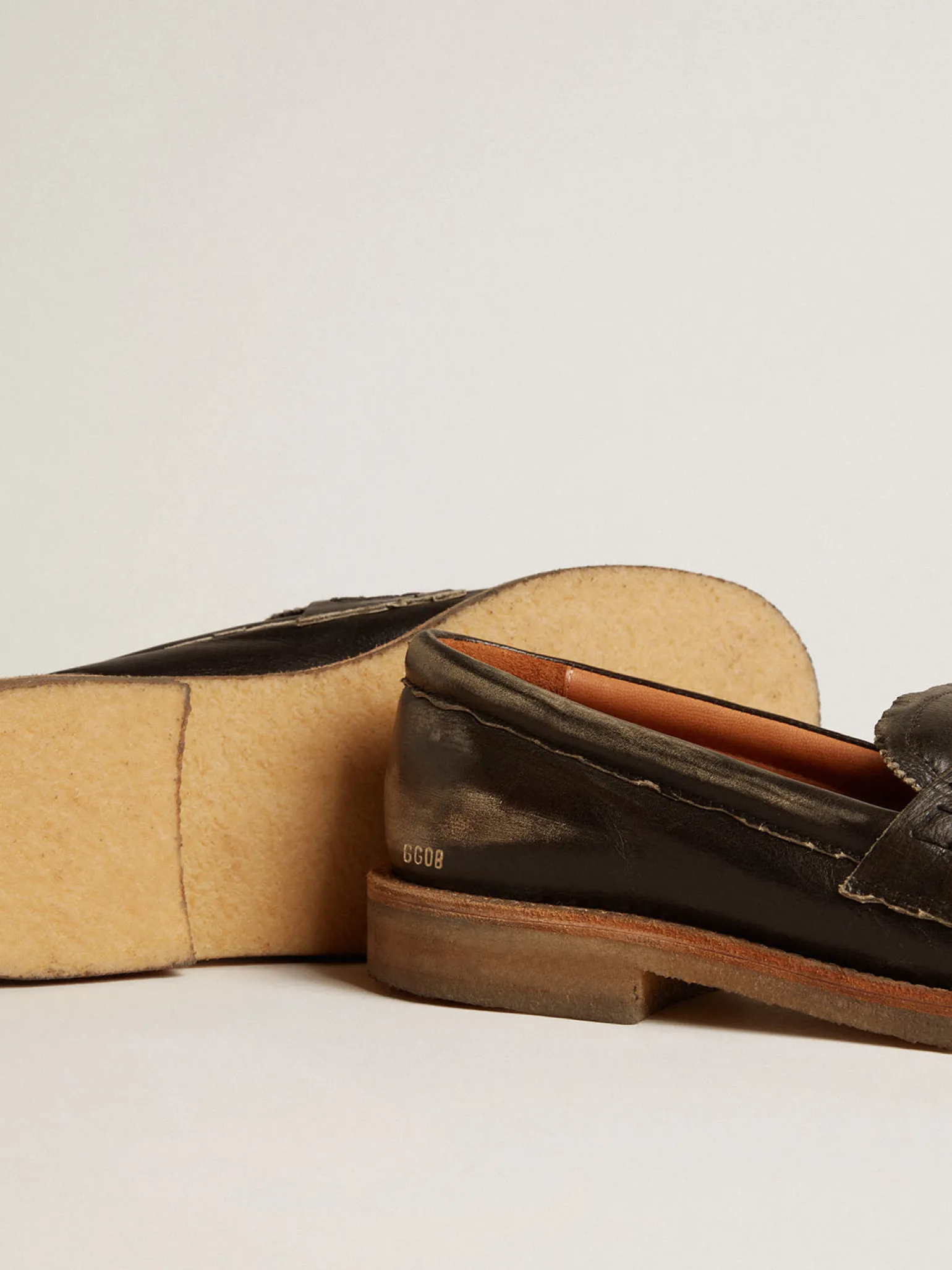 Outlet Mocassim Jerry Feminino de couro preto MULHER Sapatos