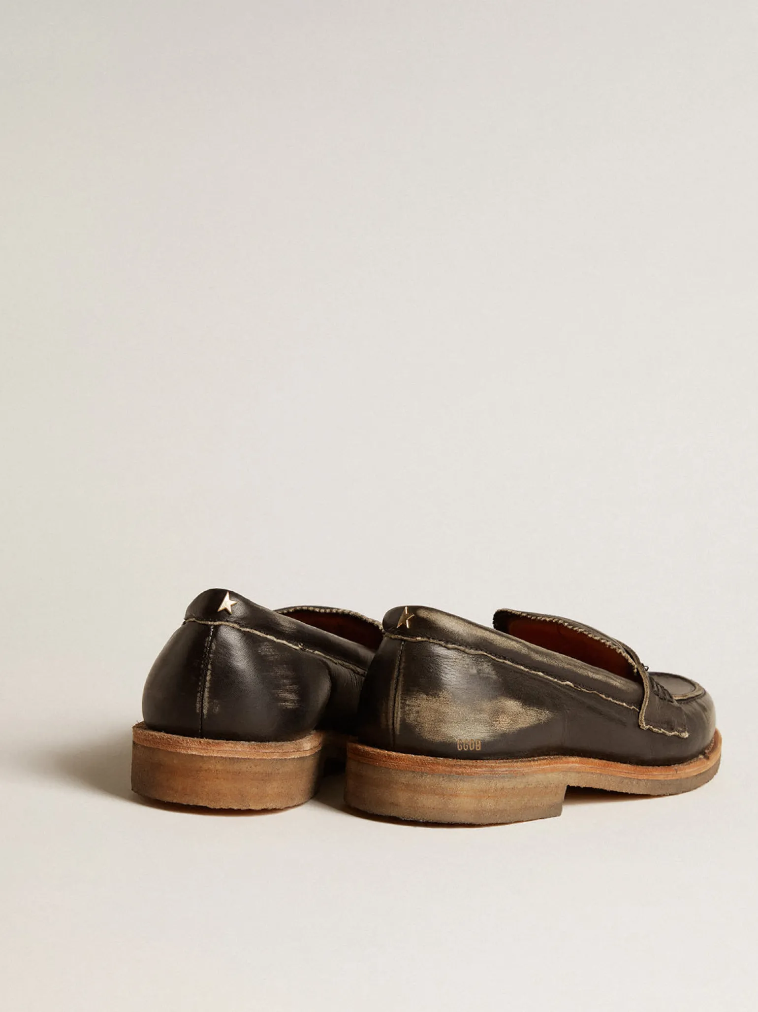 Outlet Mocassim Jerry Feminino de couro preto MULHER Sapatos