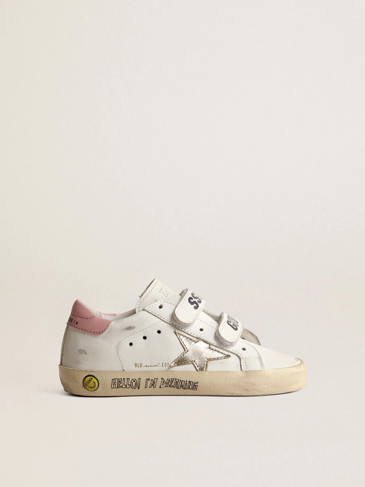 Cheap Old School Young com estrela de couro metálico e talão rosa Meninas (4-10 anos)