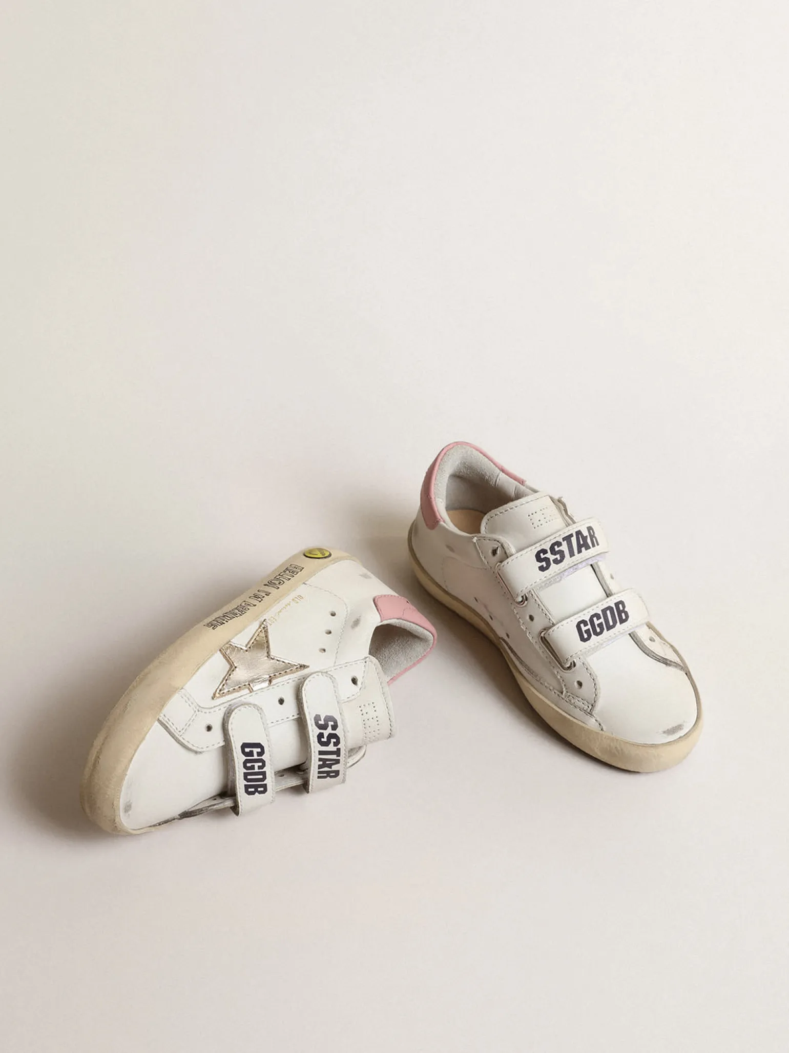 Cheap Old School Young com estrela de couro metálico e talão rosa Meninas (4-10 anos)