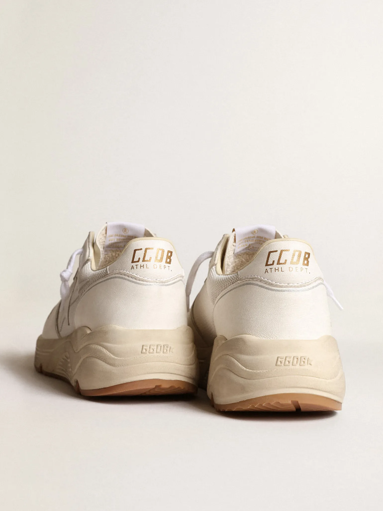 Best Running Sole feminino em tela e napa branca MULHER Running Sole