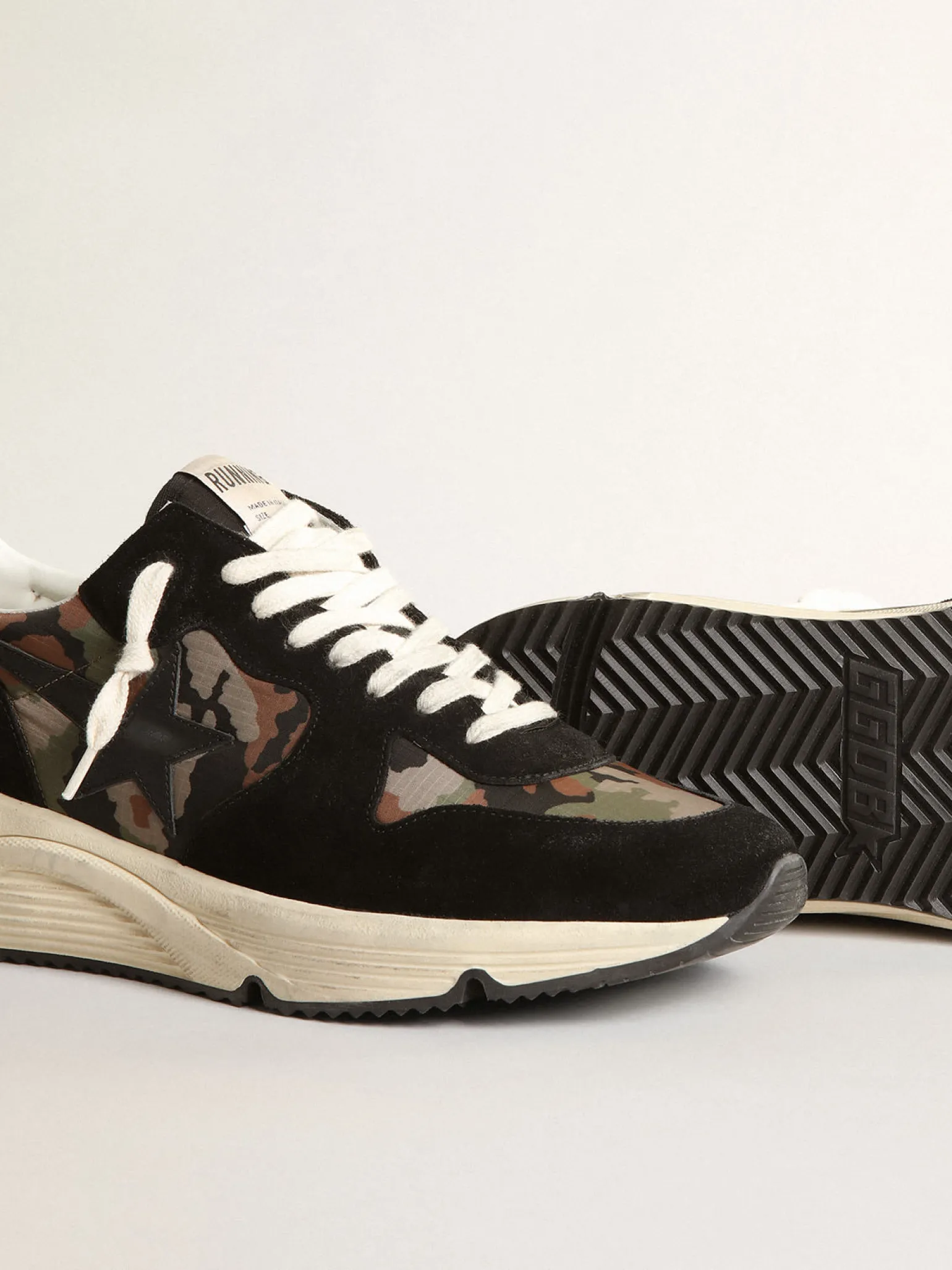 Best Running Sole masculino de náilon ripstop com estampa camuflada Running Sole