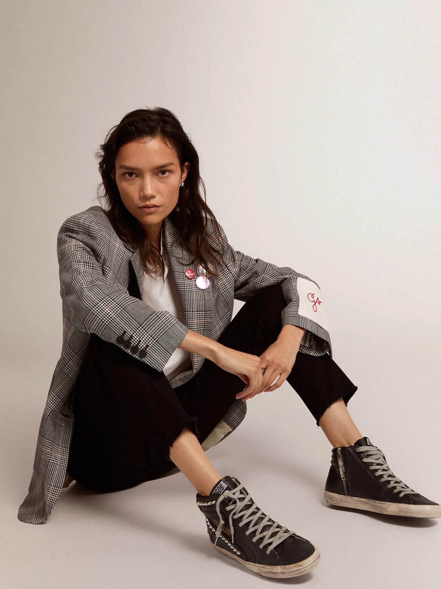 Shop Slide feminino preto com tachas MULHER Slide