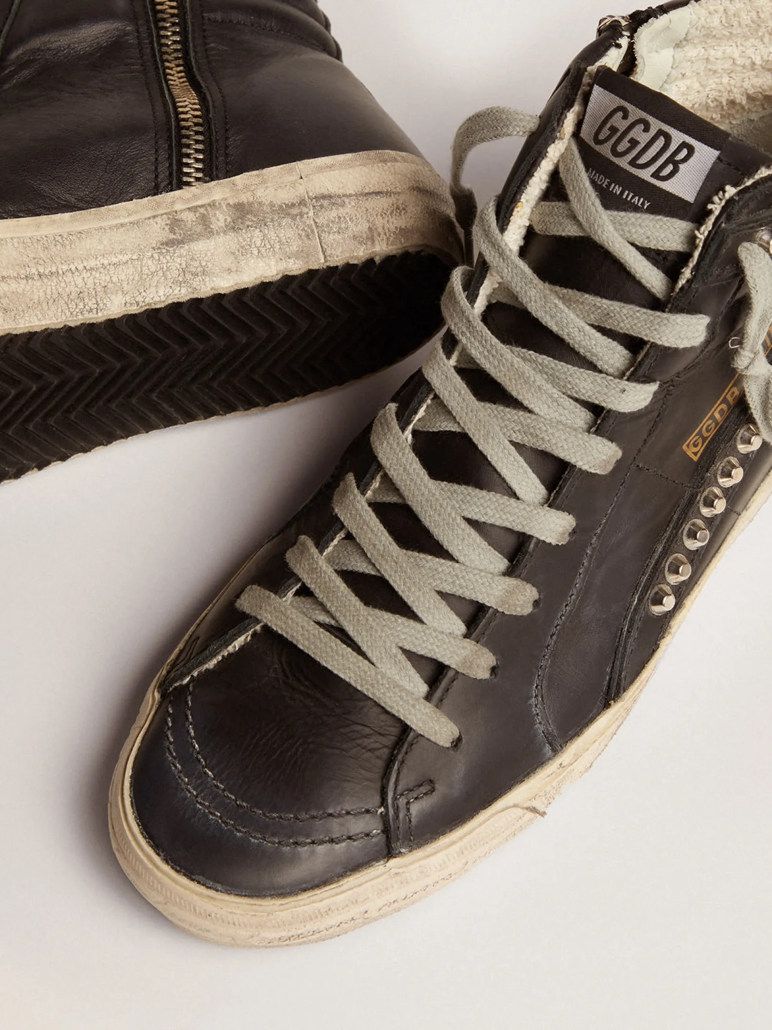 Shop Slide feminino preto com tachas MULHER Slide
