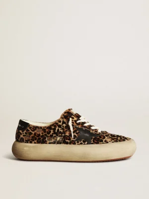 Online Space-Star masculino de cavalinho leopardo com estrela e talão pretos Space-Star