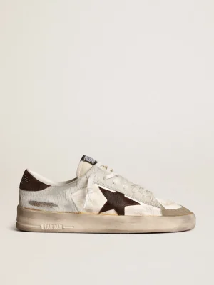 Sale Stardan Masculino napa e cavalinho com estrela de suede marrom Stardan