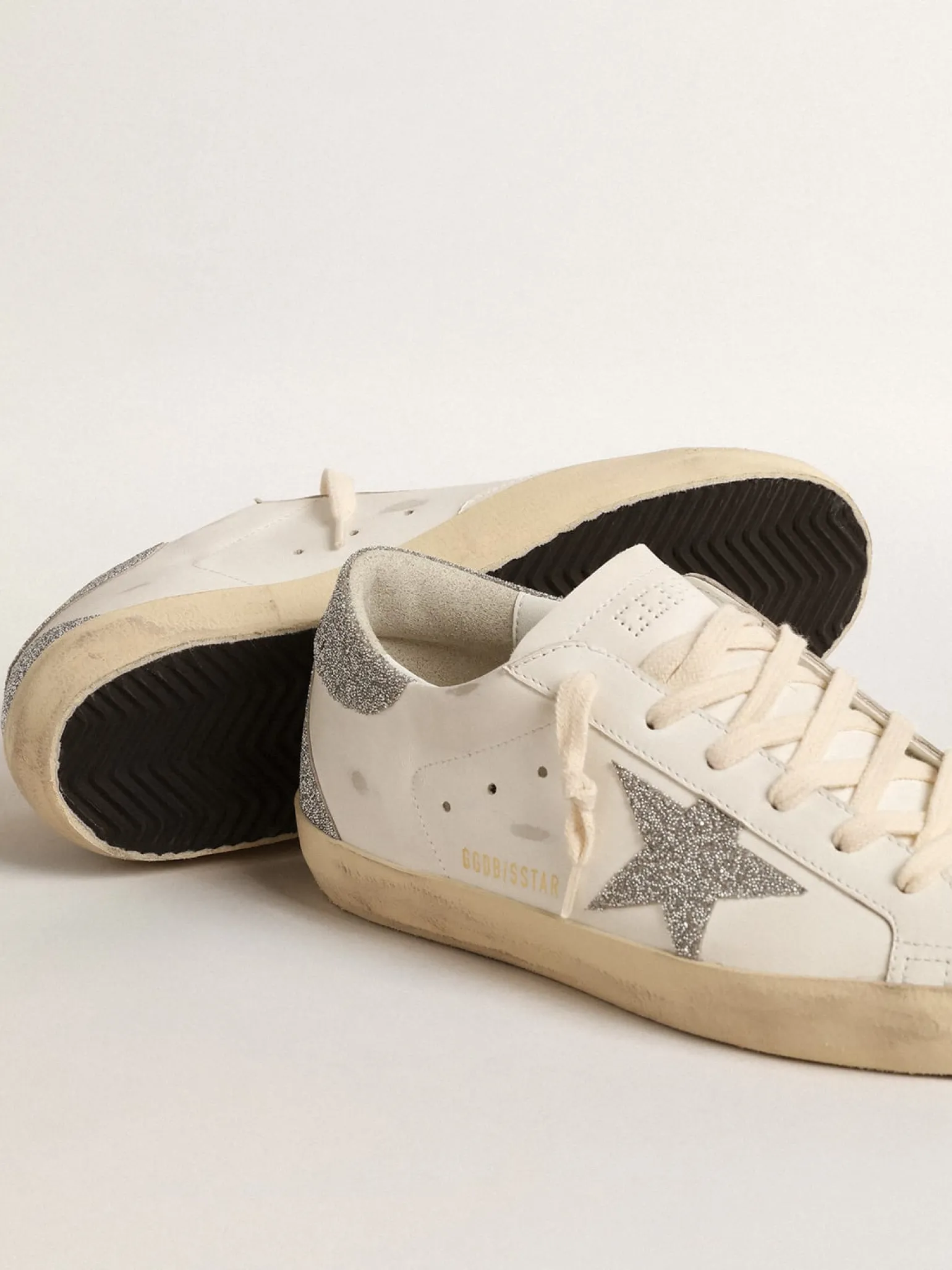 Cheap Super-Star com estrela e talão com cristais Swarovski prateados MULHER Super-Star