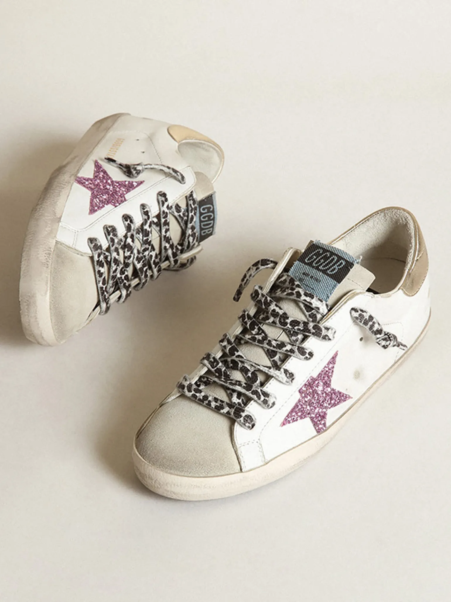 Cheap Super-Star feminino glitter e talão dourado MULHER Super-Star