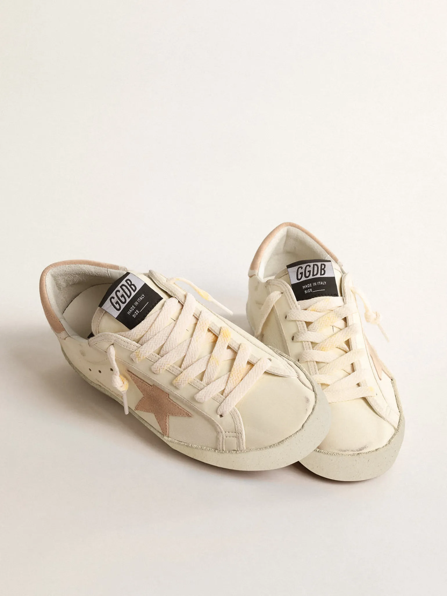 Shop Super-Star Feminino LTD de napa com estrela e talão de suede MULHER Super-Star