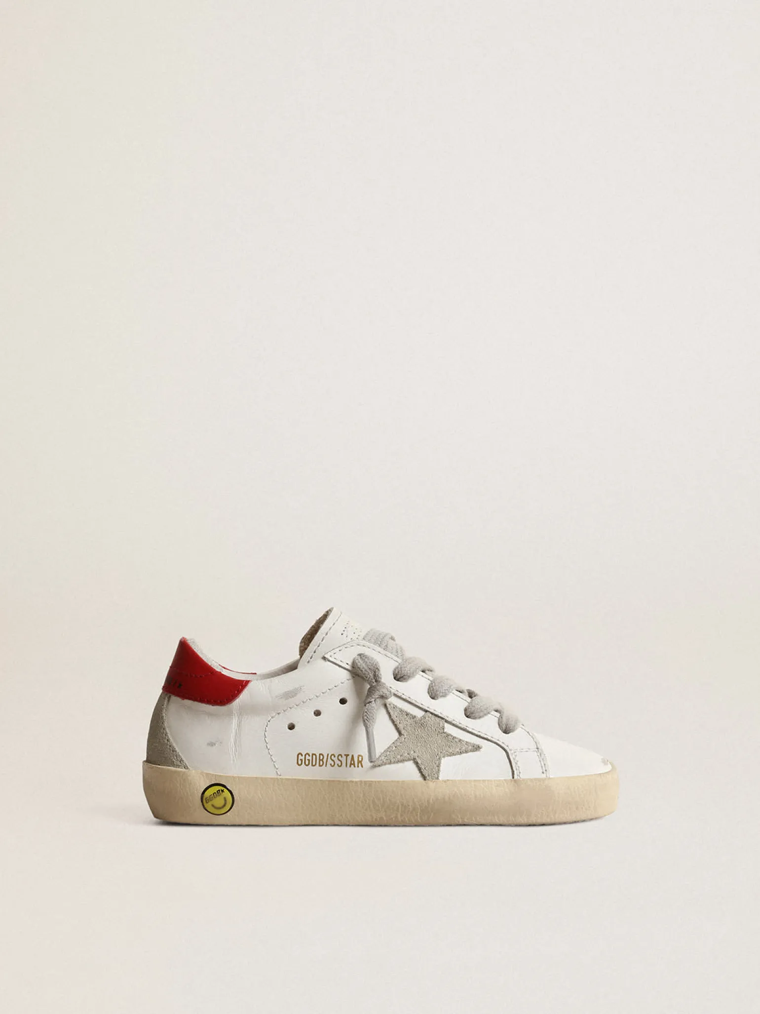 Clearance Super-Star Junior com estrela de suede e talão de couro vermelho Meninas pequenas (1-3 anos) | Meninos pequenos (1-3 anos)