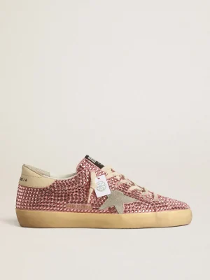 Cheap Super-Star LTD com estrela de suede e cristais Swarovski rosa MULHER Super-Star